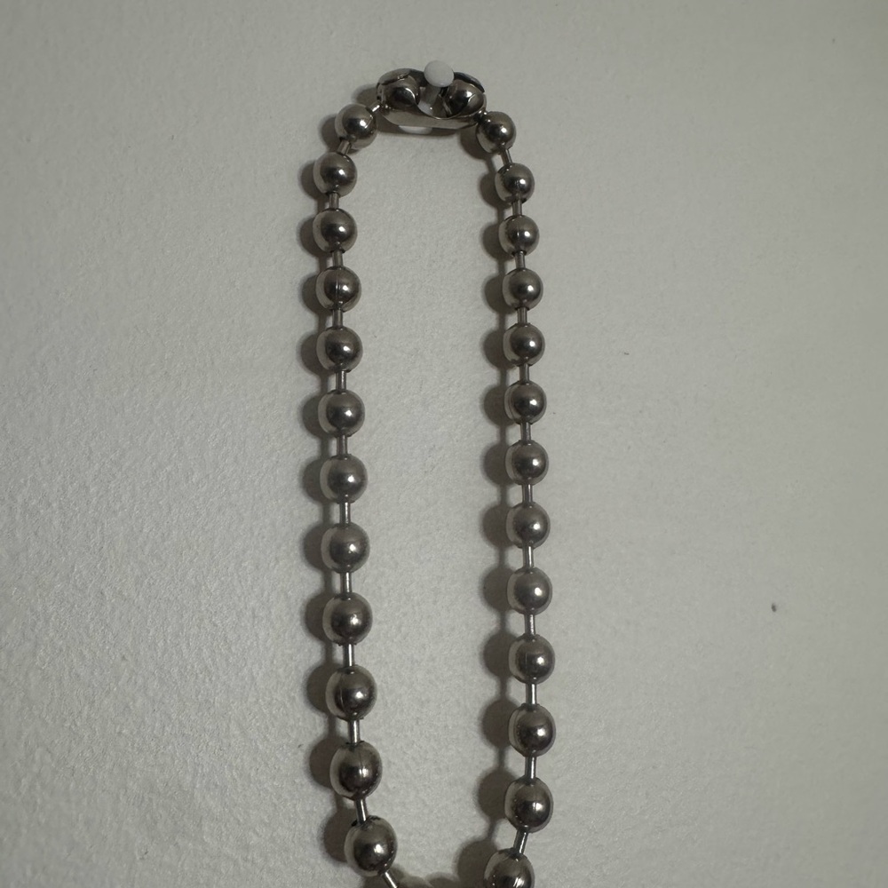 Silver Beaded Necklace